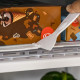 91 Litre Freestanding Under Counter Fridge Freezer, Small Fridge with Chiller Box, Adjustable Thermostat, 47.5cm Wide, Grey