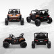 AIYAPLAY 12V Battery Powered Ride on Truck w/ Remote, Four Suspension Wheels, Horn, Lights, Music, USB, for Ages 3-5 Years, Brow