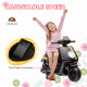 AIYAPLAY 6V Ride on Motorbike, Kids Electric Motorbike w/ Headlights, Music, Training Wheels, for Ages 18-36 Months, Black