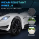 AIYAPLAY Maserati GT2 Licensed 12V Kids Electric Ride on Car with 4 Suspension Wheels, Remote Control, Music, Horn, Lights, Whit