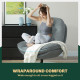 Relaxed Swivel Armchair - Grey