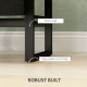 Industrial-Natural Bedside Table - Brown