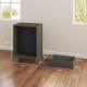 Velvet-Feel Chest of Four Drawers - Brown