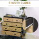 Chest of Drawers, 5 Drawer Storage Cabinet Sideboards with Metal Handles Freestanding Dresser for Bedroom, Living Room