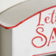 A5 Christmas Letter Postbox - White/Red