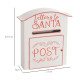 A5 Christmas Letter Postbox - White/Red