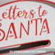 A5 Christmas Letter Postbox - White/Red