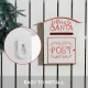A5 Christmas Letter Postbox - White/Red