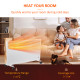 POWER Convector Radiator Freestanding or Wall-mounted Heating with 2 Heat Settings Safety Cut-Off, White