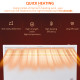 POWER Convector Radiator Freestanding or Wall-mounted Heating with 2 Heat Settings Safety Cut-Off, White