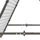 Double Sided Football Rebounder Net, Football Rebound Goal with Five Adjustable Angles, Black