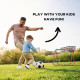 Double Sided Football Rebounder Net, Football Rebound Goal with Five Adjustable Angles, Red