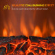 Electric Fireplace LED Light Complete Fire Place Heating Indoor Heater Coal Burning Flame Effect Heat 2000W Max