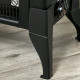 Electric Fireplace Stove, Free standing Fireplace Heater with Realistic Flame Effect, Adjustable Temperature and Overheat Protec