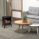Electric Fireplace Stove, Free standing Fireplace Heater with Realistic Flame Effect, Adjustable Temperature and Overheat Protec