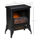 Electric Fireplace Stove, Free standing Fireplace Heater with Realistic Flame Effect, Adjustable Temperature and Overheat Protec