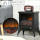Electric Fireplace Stove, Free standing Fireplace Heater with Realistic Flame Effect, Adjustable Temperature and Overheat Protec
