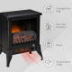 Electric Fireplace Stove, Free standing Fireplace Heater with Realistic Flame Effect, Adjustable Temperature and Overheat Protec