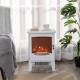 Electric Fireplace Stove, Free standing Fireplace Heater with Realistic LED Flame Effect, Overheat Safety Protection, 900W/1800W