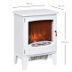 Electric Fireplace Stove, Free standing Fireplace Heater with Realistic LED Flame Effect, Overheat Safety Protection, 900W/1800W