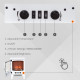 Electric Fireplace Stove, Free standing Fireplace Heater with Realistic LED Flame Effect, Overheat Safety Protection, 900W/1800W