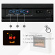Electric Fireplace Suite with Remote Control, 1kW/2kW Freestanding Fireplace Heater with LED Flame Effect, Overheat Protection, 