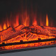 Electric Fireplace Suite with Remote Control, 2000W Freestanding Fireplace Heater with LED Flame Effect, Overheat Protection, 7-