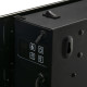 Electric Wall-Mounted Fireplace Heater with Adjustable Flame Effect, Remote Control, Timer, 1800/2000W, Black