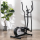 Elliptical Cross Trainer, Home Cardio Workout Machine with Eight Level Magnetic Resistance, LCD Monitor, Heart Rate Sensor, Two 