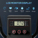 Elliptical Cross Trainer, Home Cardio Workout Machine with Eight Level Magnetic Resistance, LCD Monitor, Heart Rate Sensor, Two 
