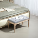 Vintage Wooden Bed End Bench - Light Grey
