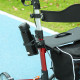 88.5-106cm Aluminium Frame Rollator Walker, with Brakes - Red