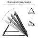 Football Training Net Target Goal, with Adjustable Angles - Black