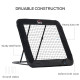 Football Training Net Target Goal, with Adjustable Angles - Black