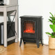 Free standing Electric Fireplace Stove, Fireplace Heater with Realistic Flame Effect, Overheat Safety Protection, 1000W/2000W, B