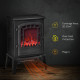 Free standing Electric Fireplace Stove, Fireplace Heater with Realistic Flame Effect, Overheat Safety Protection, 1000W/2000W, B