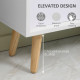 Freestanding 6 Cube Unit Cabinet Unit w/ 3 Fabric Drawers Handles Home Office Storage Shelves White