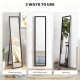 Glitter Frame Full-Length Mirror - Black