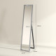 Glitter Frame Full-Length Mirror - Silver