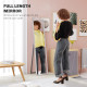 Glitter Frame Full-Length Mirror - Silver