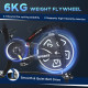 Indoor Stationary Exercise Bike 6kg Flywheel Fitness Cardio Workout Bke Trainer for Home Gym w/ Adjustable Resistance LCD Monito