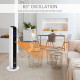 1100W/2200W Space Heater with 65° Oscillation &amp; 8-Hour Timer and Overheat &amp; Tip Over Protection, Room Heater with 2 Heater and F