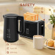 Kettle and Toaster Set, 1.5L 3000W Fast Boil Kettle with Insulation &amp; 2 Slice Toaster Kitchen Set with 7 Level Browning Controls