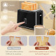 Kettle and Toaster Set, 1.5L 3000W Fast Boil Kettle with Insulation &amp; 2 Slice Toaster Kitchen Set with 7 Level Browning Controls