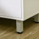 Kitchen Cupboard, Modern Kitchen Storage Cabinet with Shelves and Drawer, Free Standing Kitchen Units, 166 cm, White