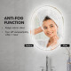 kleankin 700 x 500mm Bathroom Mirror with LED Lights Makeup Mirror with Anti-fog Touch, Switch, Vertical or Horizontal