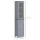 kleankin Bathroom Storage Cabinet with 3-tier Shelf Drawer Door, Floor Cabinet Free Standing Tall Slim Side Organizer Shelves, G