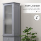 kleankin Bathroom Storage Cabinet with 3-tier Shelf Drawer Door, Floor Cabinet Free Standing Tall Slim Side Organizer Shelves, G