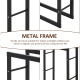 Metal Firewood Log Holder Tall Firewood Rack Indoor Outdoor Fireplace Wood Storage Shelf with Side Rails, Rust-Resistant, Black,