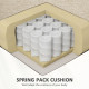 Three-Seater Linen-Look Sofa - Beige
